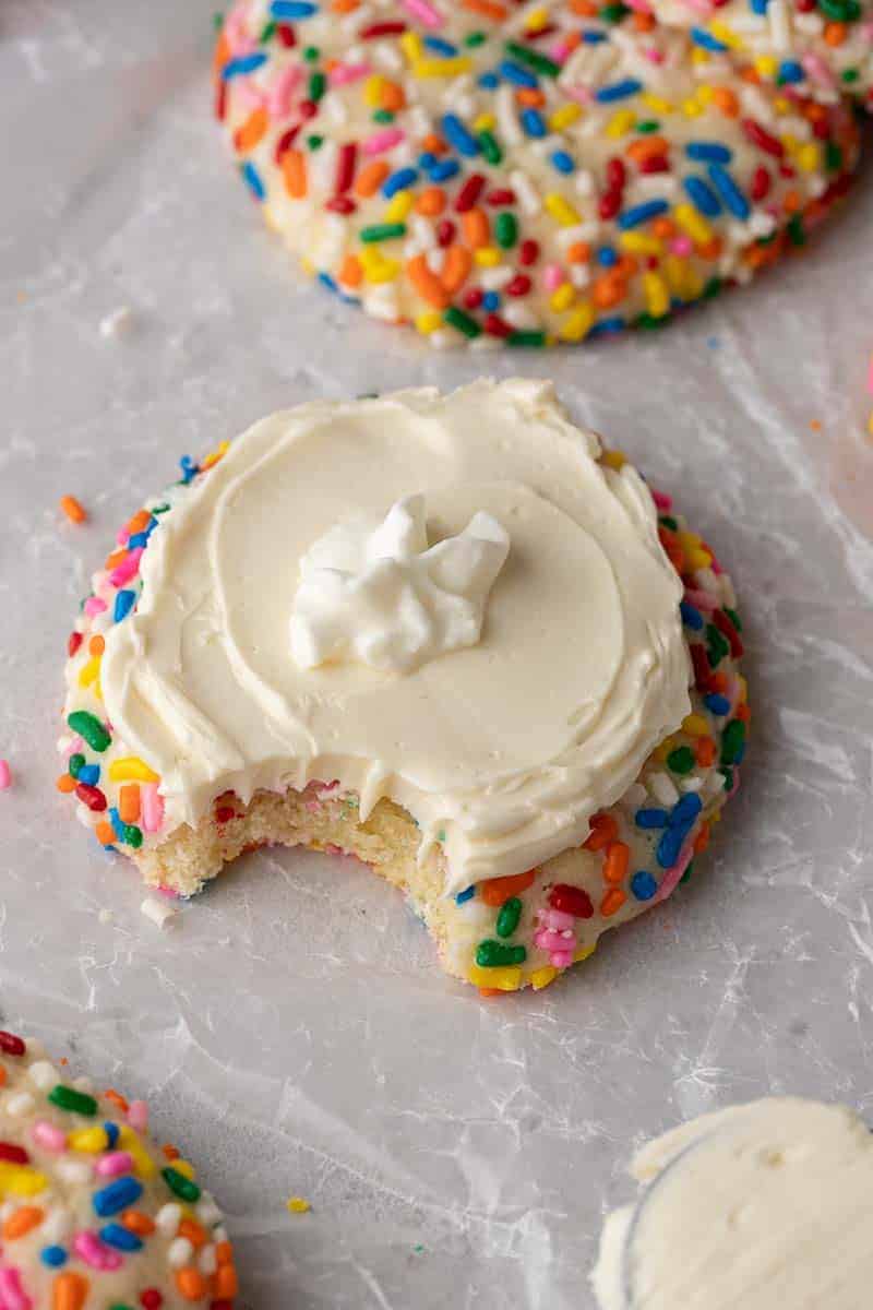 Crumbl Funfetti Milkshake Cookies